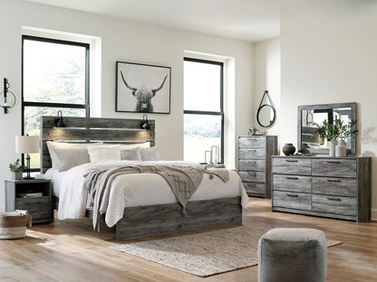 Baystorm Gray Panel Bedroom Set - SET | B221-154 | B221-157 | B221-96 | B221-31 | B221-35 - Bien Home Furniture &amp; Electronics