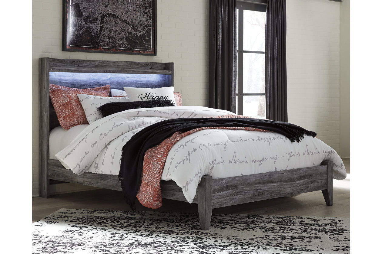 Baystorm Gray Queen Panel Bed - SET | B221-54 | B221-57 - Bien Home Furniture &amp; Electronics