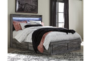 Baystorm Gray Queen Panel Bed with 4 Storage Drawers - SET | B100-13 | B221-54S | B221-57 | B221-60 | B221-95 - Bien Home Furniture & Electronics