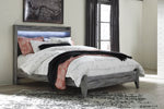 Baystorm Gray Queen Panel Footboard with Rails - B221-54 - Bien Home Furniture &amp; Electronics