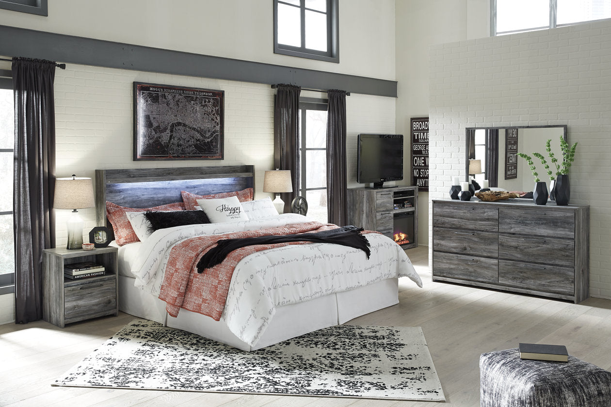 Baystorm Gray Queen Panel Headboard - B221-57 - Bien Home Furniture &amp; Electronics