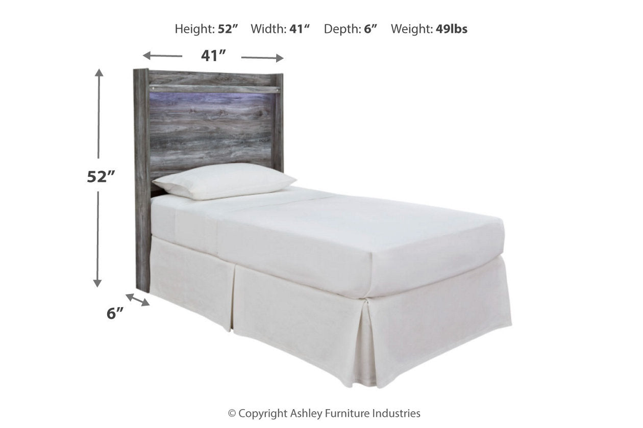 Baystorm Gray Twin Panel Headboard - B221-53 - Bien Home Furniture &amp; Electronics