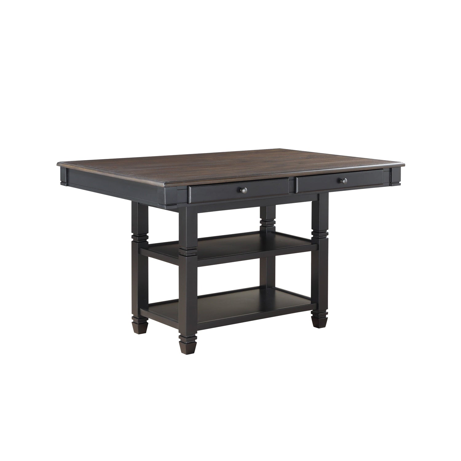 Baywater Black/Brown Counter Height Table - 5705BK-36 - Bien Home Furniture &amp; Electronics