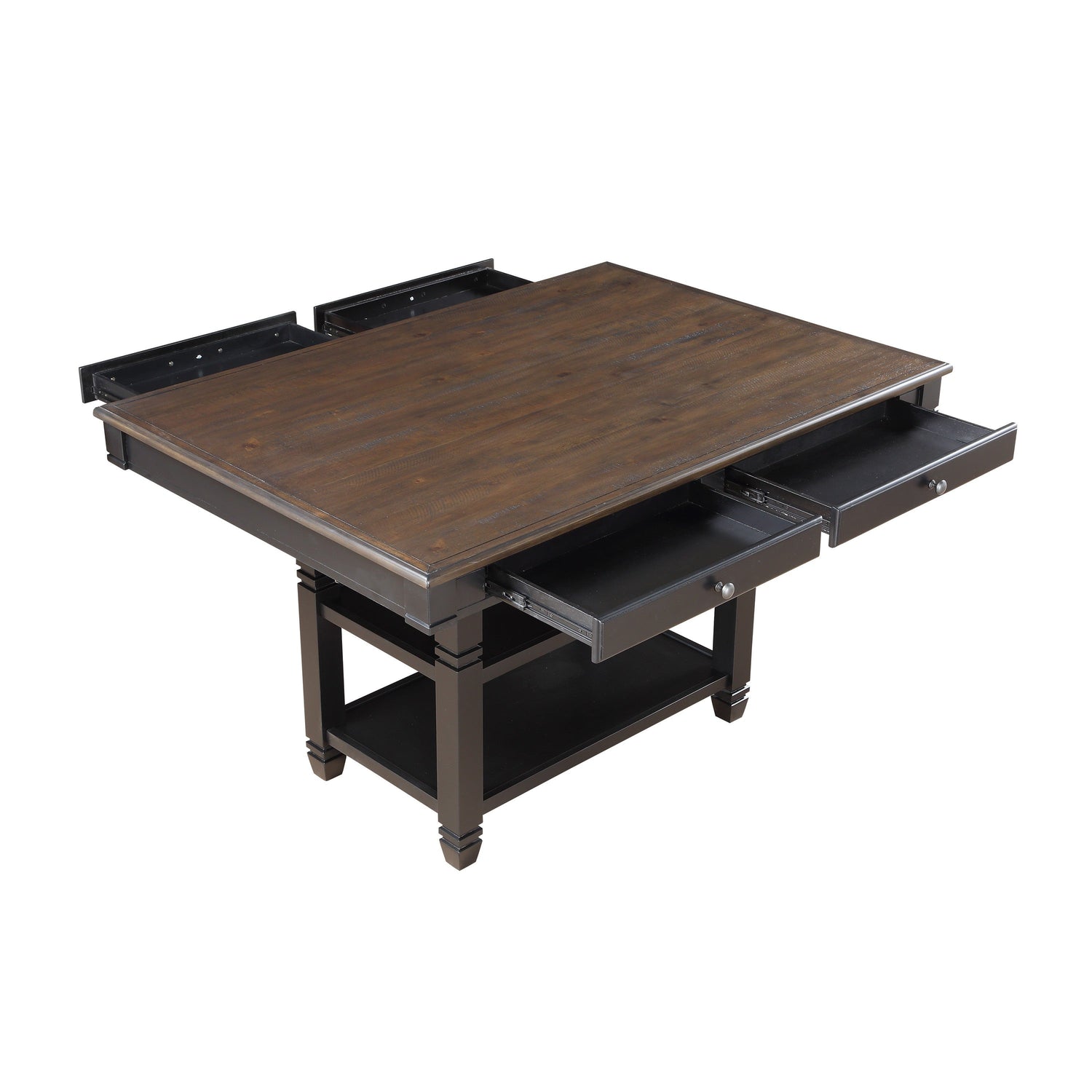 Baywater Black/Brown Counter Height Table - 5705BK-36 - Bien Home Furniture &amp; Electronics