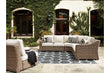 Beachcroft Beige 4-Piece Outdoor Seating Set - SET | P791-846 | P791-851 | P791-854 - Bien Home Furniture & Electronics