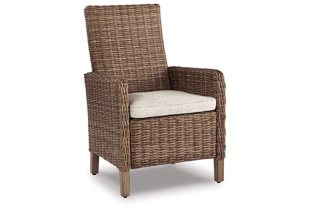Beachcroft Beige Arm Chair with Cushion, Set of 2 - P791-601A - Bien Home Furniture &amp; Electronics