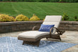Beachcroft Beige Outdoor Chaise Lounge with Cushion - P791-815 - Bien Home Furniture & Electronics
