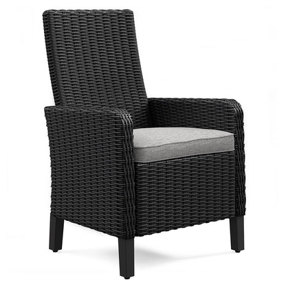Beachcroft Black/Light Gray Outdoor Arm Chair with Cushion (Set of 2) - P792-601A - Bien Home Furniture &amp; Electronics
