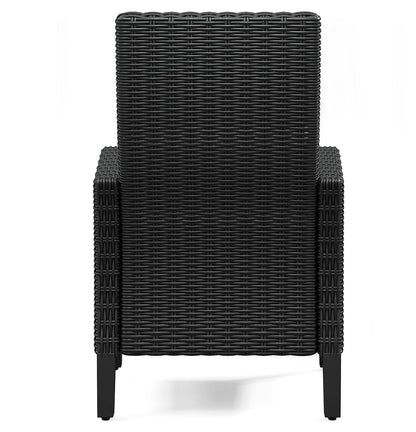 Beachcroft Black/Light Gray Outdoor Arm Chair with Cushion (Set of 2) - P792-601A - Bien Home Furniture &amp; Electronics