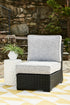 Beachcroft Black/Light Gray Outdoor Armless Chair with Cushion - P792-846 - Bien Home Furniture & Electronics