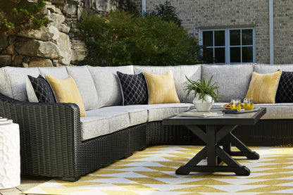 Beachcroft Black/Light Gray Outdoor Coffee Table - P792-701 - Bien Home Furniture &amp; Electronics