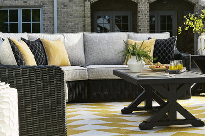 Beachcroft Black/Light Gray Outdoor Coffee Table - P792-701 - Bien Home Furniture &amp; Electronics