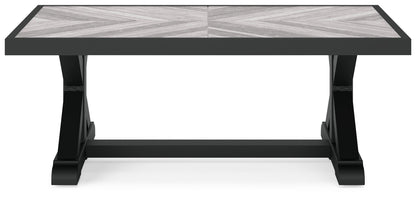 Beachcroft Black/Light Gray Outdoor Coffee Table - P792-701 - Bien Home Furniture &amp; Electronics