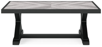 Beachcroft Black/Light Gray Outdoor Coffee Table - P792-701 - Bien Home Furniture &amp; Electronics