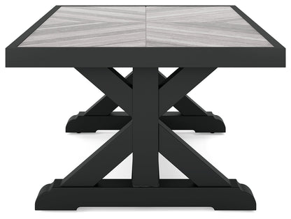 Beachcroft Black/Light Gray Outdoor Coffee Table - P792-701 - Bien Home Furniture &amp; Electronics