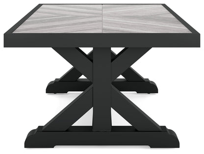 Beachcroft Black/Light Gray Outdoor Coffee Table - P792-701 - Bien Home Furniture &amp; Electronics