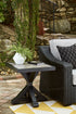 Beachcroft Black/Light Gray Outdoor End Table - P792-702 - Bien Home Furniture & Electronics