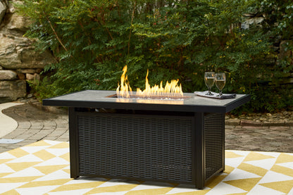 Beachcroft Black/Light Gray Outdoor Fire Pit Table - P792-773 - Bien Home Furniture &amp; Electronics