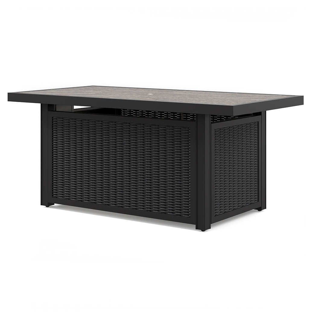 Beachcroft Black/Light Gray Outdoor Fire Pit Table - P792-773 - Bien Home Furniture &amp; Electronics