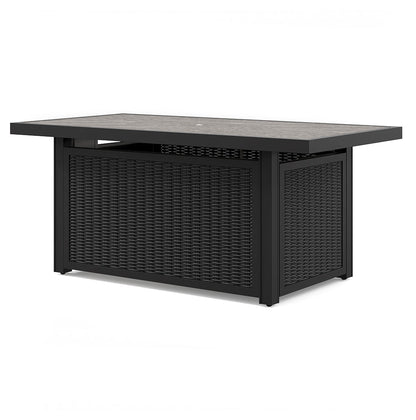 Beachcroft Black/Light Gray Outdoor Fire Pit Table - P792-773 - Bien Home Furniture &amp; Electronics