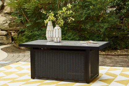 Beachcroft Black/Light Gray Outdoor Fire Pit Table - P792-773 - Bien Home Furniture &amp; Electronics