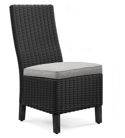 Beachcroft Black/Light Gray Outdoor Side Chair with Cushion (Set of 2) - P792-601 - Bien Home Furniture &amp; Electronics