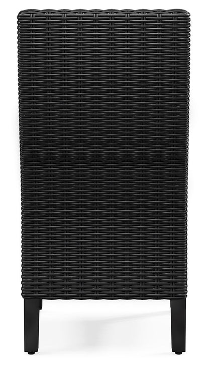 Beachcroft Black/Light Gray Outdoor Side Chair with Cushion (Set of 2) - P792-601 - Bien Home Furniture &amp; Electronics