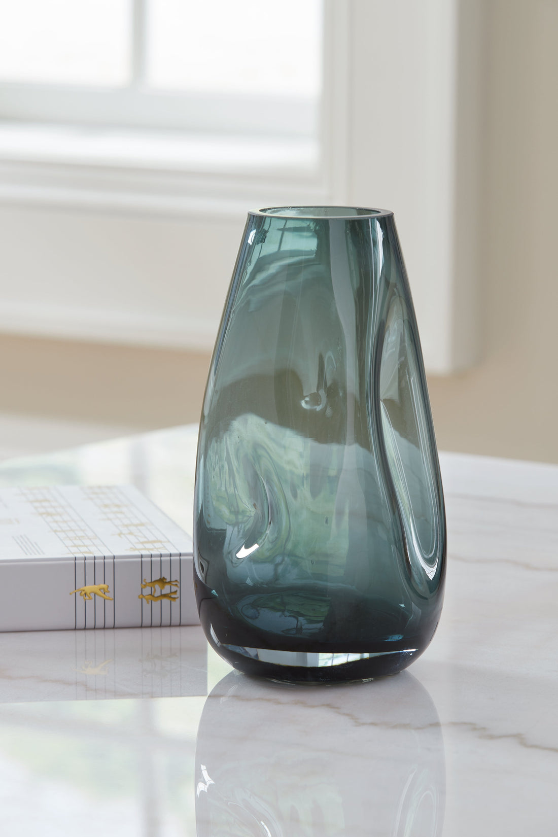 Beamund Teal Blue Vase (Set of 2) - A2900010 - Bien Home Furniture &amp; Electronics