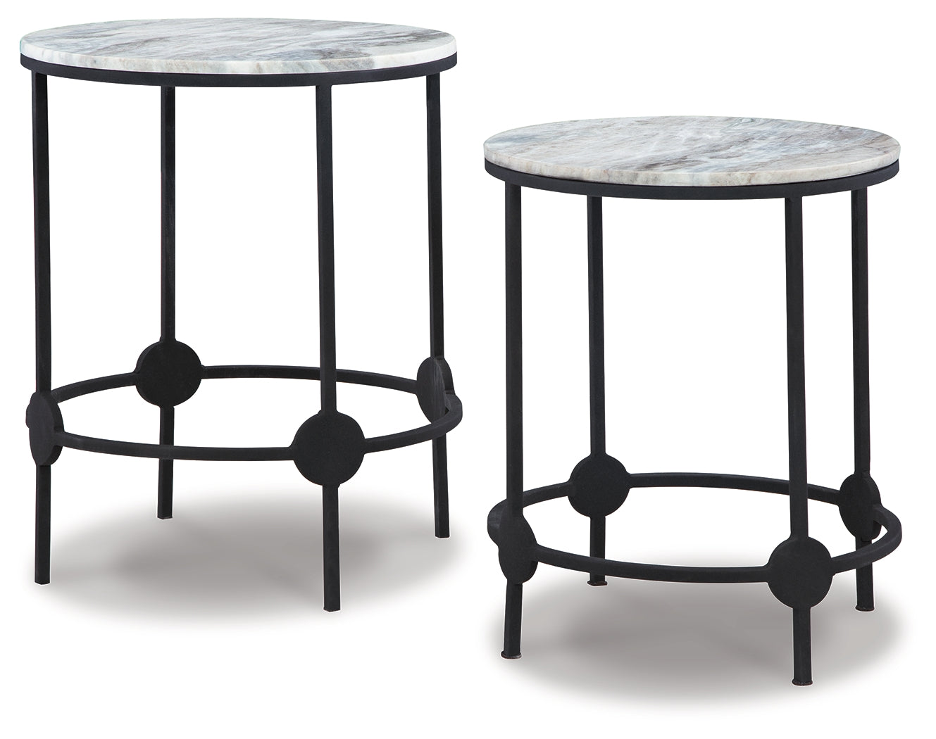 Beashaw Gray/Black Accent Table, Set of 2 - A4000546 - Bien Home Furniture &amp; Electronics