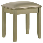 Beaumont Champagne Gold/Champagne Upholstered Vanity Stool - 205297STL - Bien Home Furniture & Electronics