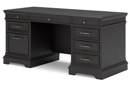 Beckincreek Black Home Office Desk - SET | H778-21L | H778-21R | H778-21T - Bien Home Furniture &amp; Electronics