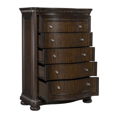 Beddington Dark Cherry Chest - 1407-9 - Bien Home Furniture &amp; Electronics