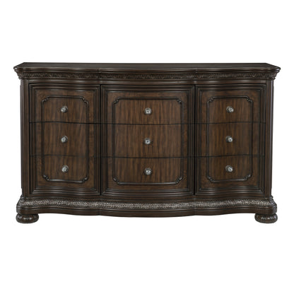 Beddington Dark Cherry Dresser - 1407-5 - Bien Home Furniture &amp; Electronics