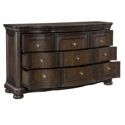 Beddington Dark Cherry Dresser - 1407-5 - Bien Home Furniture &amp; Electronics