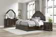 Beddington Dark Cherry Upholstered Panel Bedroom Set - SET | 1407K-1 | 1407K-2 | 1407-3 | 1407-4 | 1407-9 - Bien Home Furniture & Electronics
