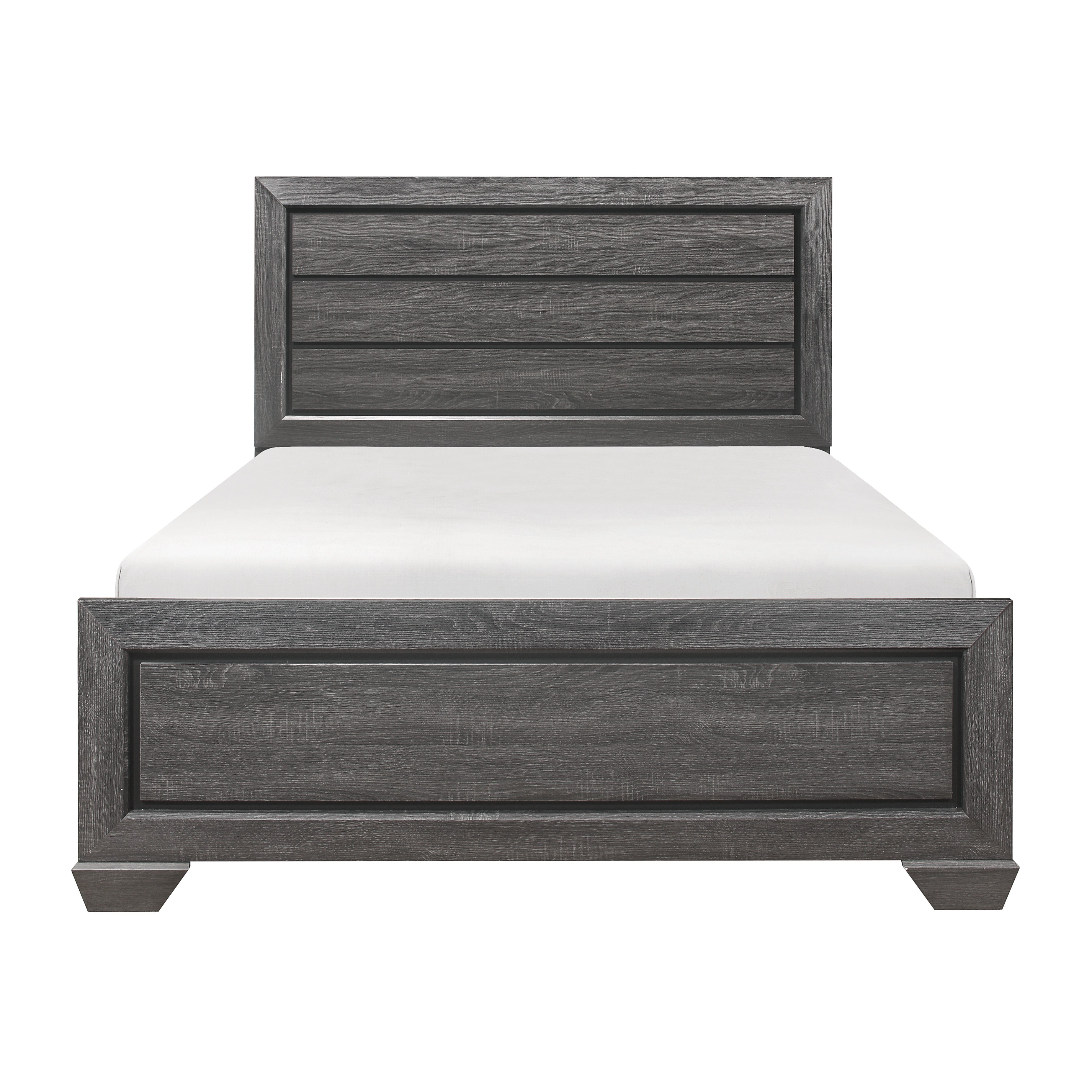 Beechnut Gray King Panel Bed - SET | 1904KGY-1 | 1904GY-3 - Bien Home Furniture &amp; Electronics