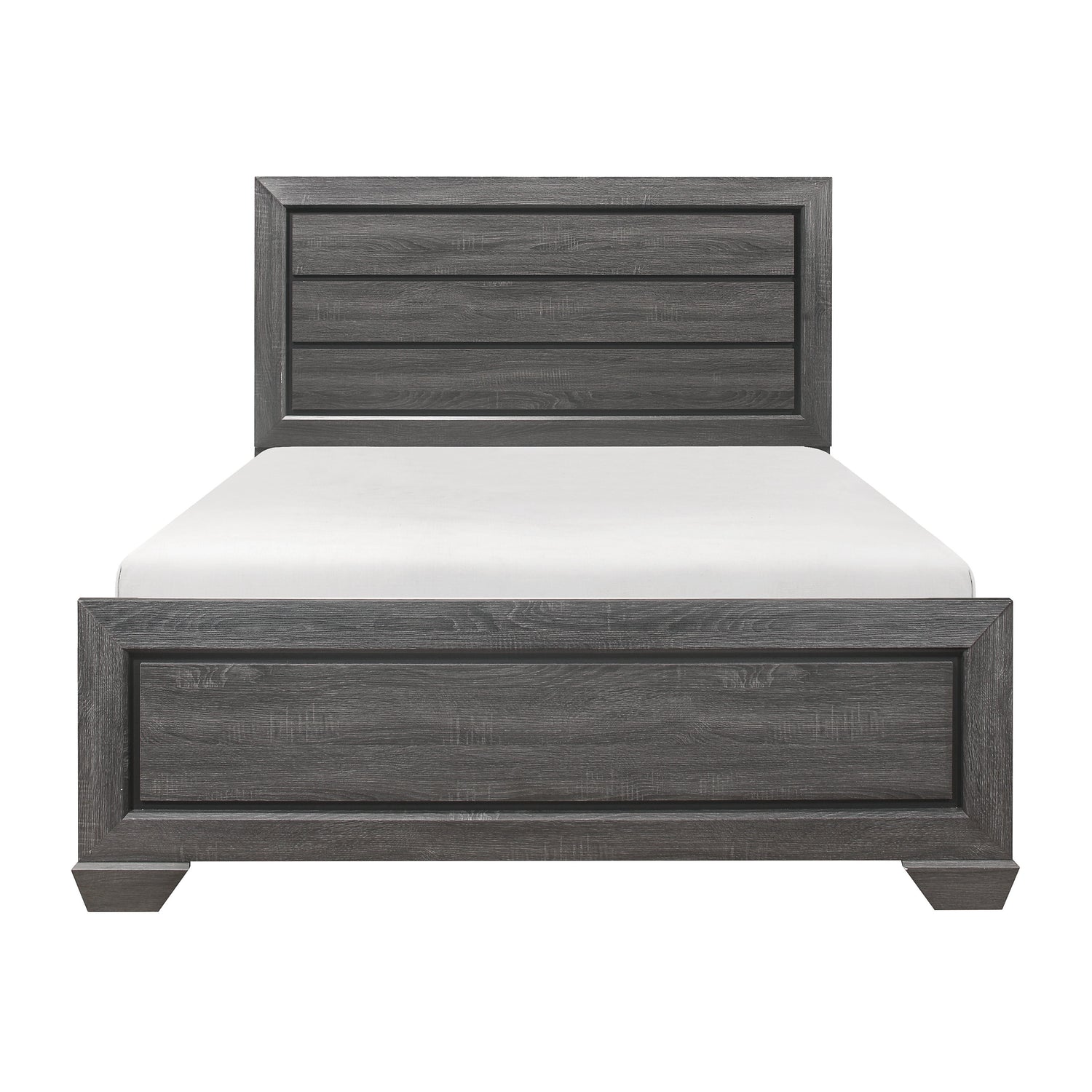 Beechnut Gray Queen Panel Bed - SET | 1904GY-1 | 1904GY-3 - Bien Home Furniture &amp; Electronics