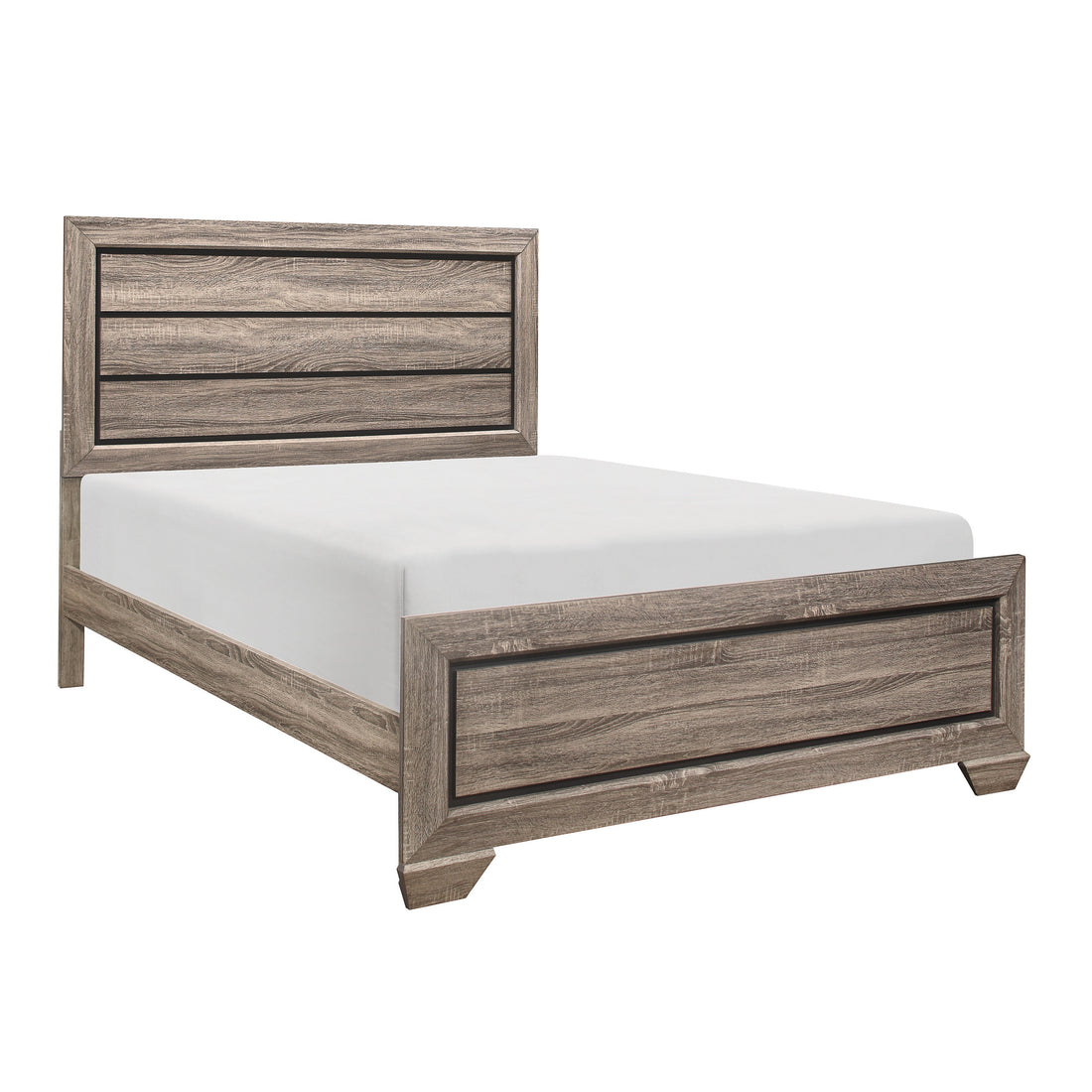 Beechnut Light Elm King Panel Bed - SET | 1904K-1 | 1904-3 - Bien Home Furniture &amp; Electronics