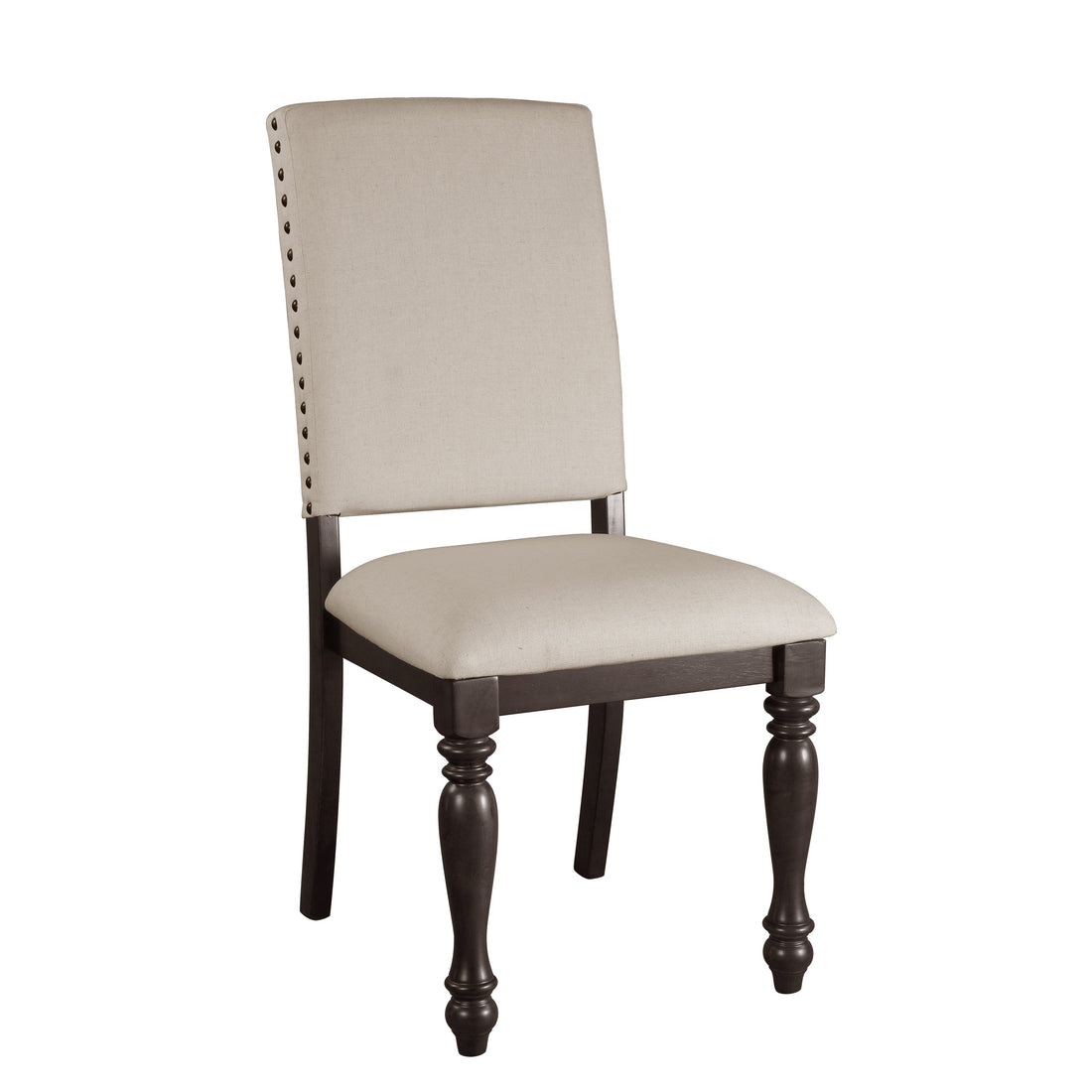 Begonia Grayish Brown Side Chair, Set of 2 - 1718GYS - Bien Home Furniture &amp; Electronics