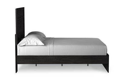 Belachime Black Full Panel Bed - SET | B2589-55 | B2589-86 - Bien Home Furniture &amp; Electronics