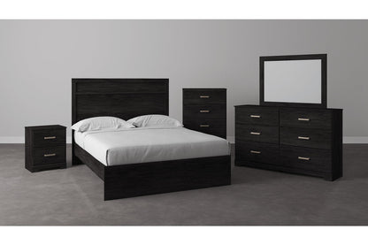 Belachime Black Full Panel Headboard/Footboard - B2589-55 - Bien Home Furniture &amp; Electronics