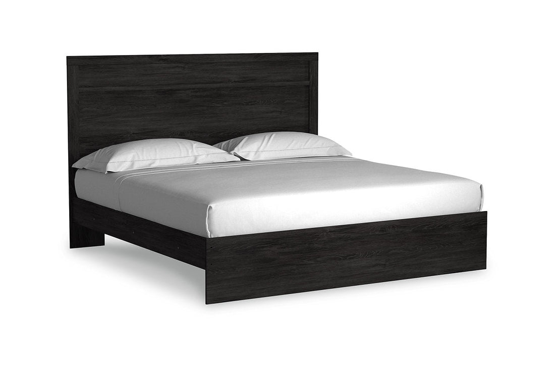 Belachime Black King Panel Bed - SET | B2589-72 | B2589-97 - Bien Home Furniture &amp; Electronics