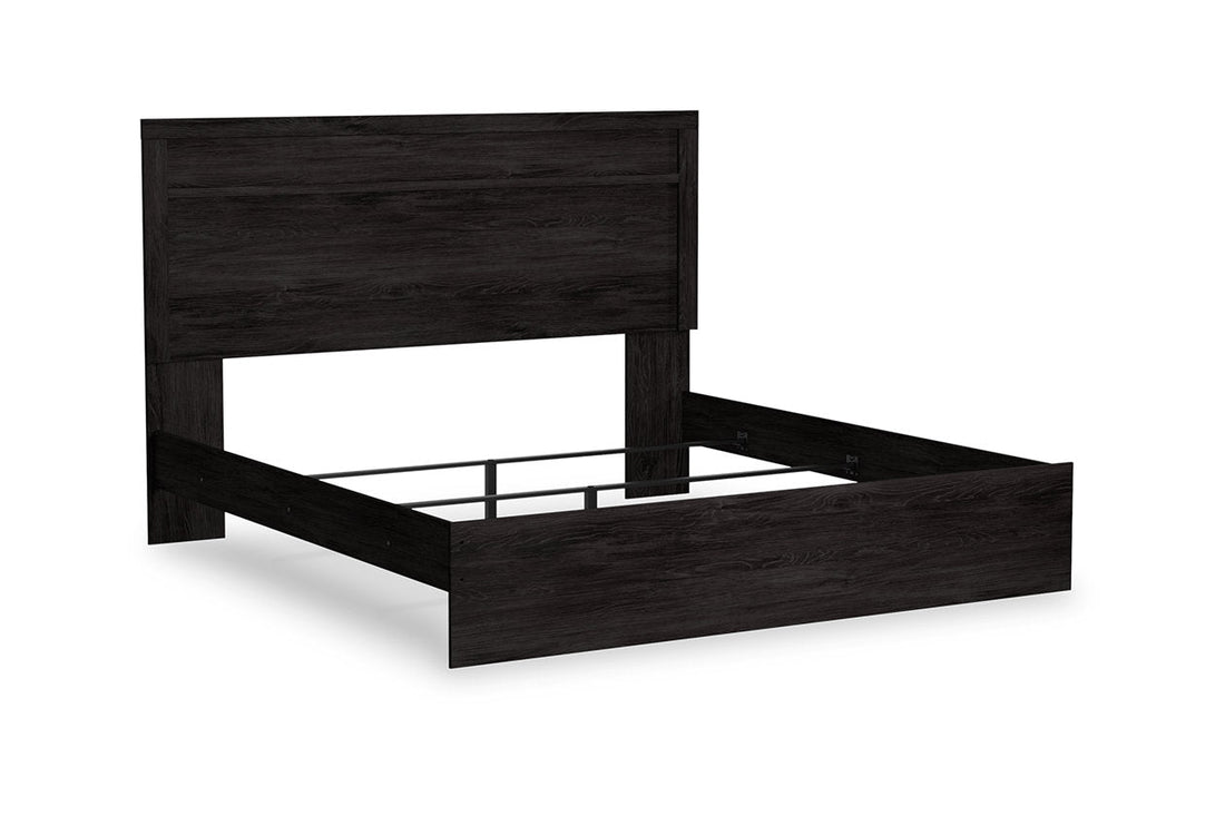 Belachime Black King Panel Bed - SET | B2589-72 | B2589-97 - Bien Home Furniture &amp; Electronics
