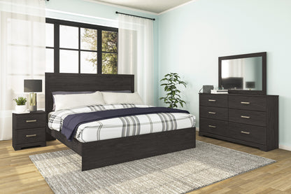 Belachime Black Panel Bedroom Set - SET | B2589-72 | B2589-97 | B2589-31 | B2589-36 | B2589-92 | B2589-44 - Bien Home Furniture &amp; Electronics