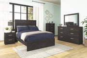 Belachime Black Panel Youth Bedroom Set - SET | B2589-55 | B2589-86 | B2589-92 | B2589-44 - Bien Home Furniture & Electronics