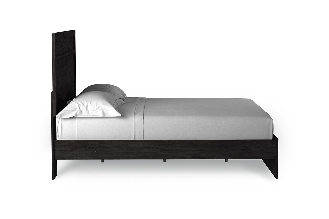 Belachime Black Queen Panel Bed - SET | B2589-71 | B2589-96 - Bien Home Furniture &amp; Electronics