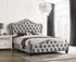 Bella Upholstered Tufted Panel Bed Gray - 315871KE - Bien Home Furniture & Electronics