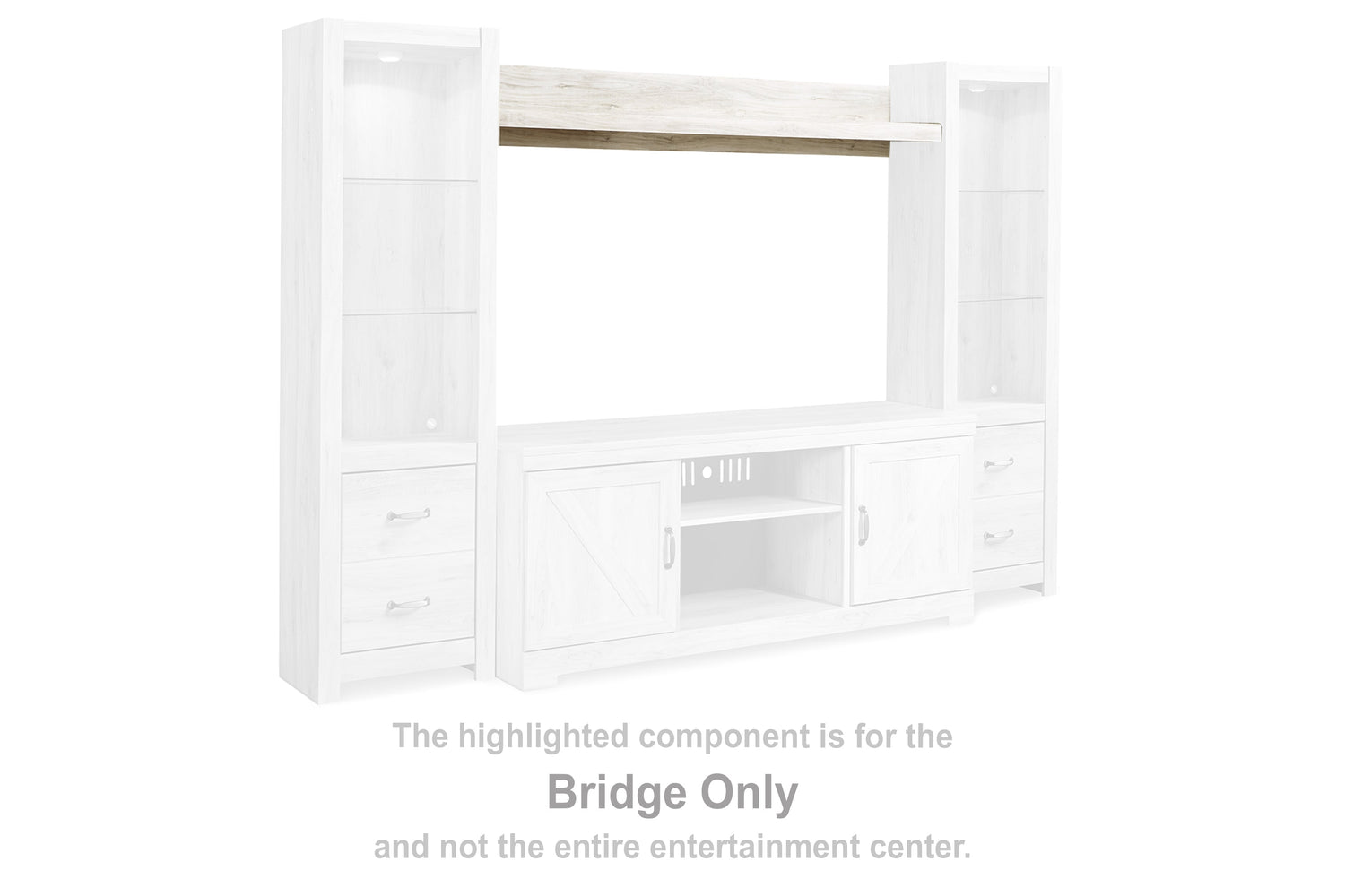 Bellaby Whitewash Bridge - W331-27 - Bien Home Furniture &amp; Electronics