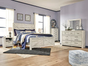 Bellaby Whitewash Crossbuck Panel Bedroom Set - SET | B331-156 | B331-158 | B331-197 | B331-31 | B331-91 - Bien Home Furniture & Electronics