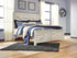 Bellaby Whitewash King Crossbuck Panel Footboard - B331-156 - Bien Home Furniture & Electronics